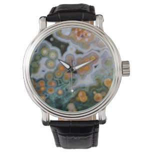 Fläckig Ocean Jasper Armbandsur