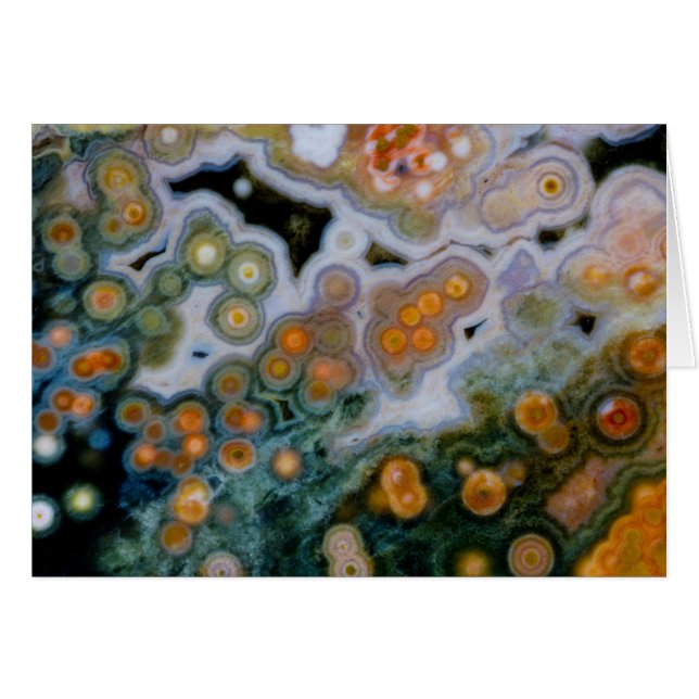 Fläckig Ocean Jasper Hälsningskort (Framsidan Horizontal)