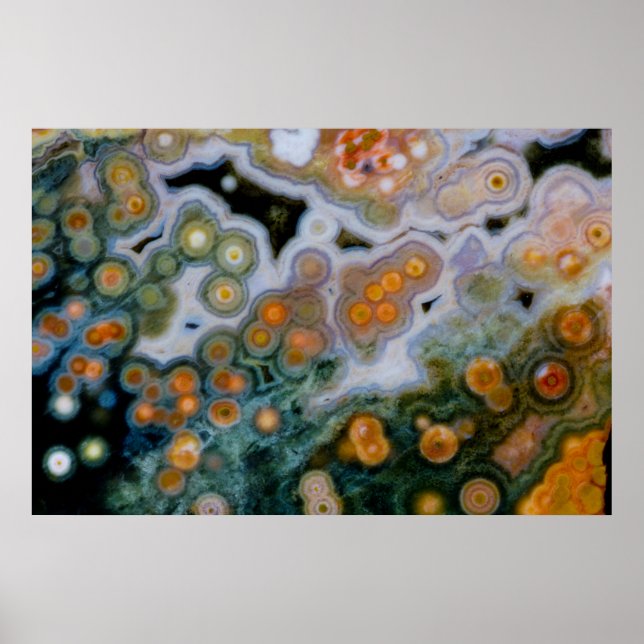 Fläckig Ocean Jasper Poster (Framsidan)