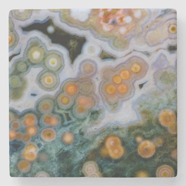 Fläckig Ocean Jasper Stenunderlägg (Framsidan)