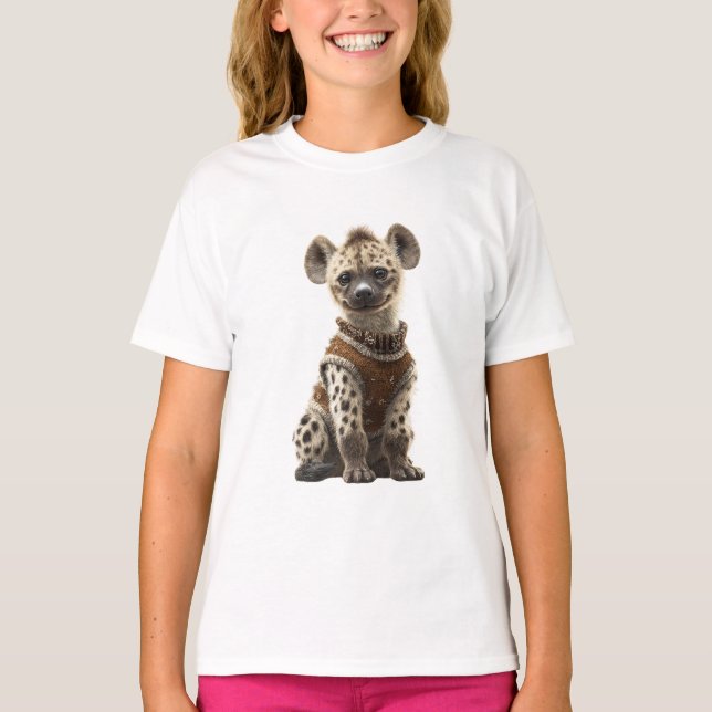 Fläckig Tröja Hyena Valp Barn (Framsida)