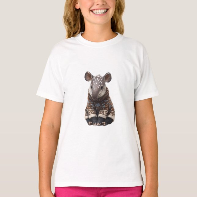 Fläckig Tröja Tapir Barn (Framsida)