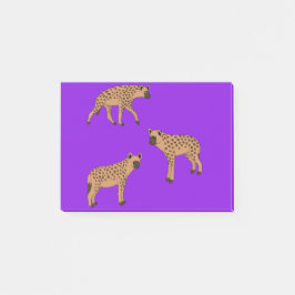 Fläckiga hyenor post-it block