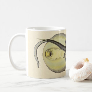 Fläckiga pilrockor, Gamla marina ocean djur Kaffemugg
