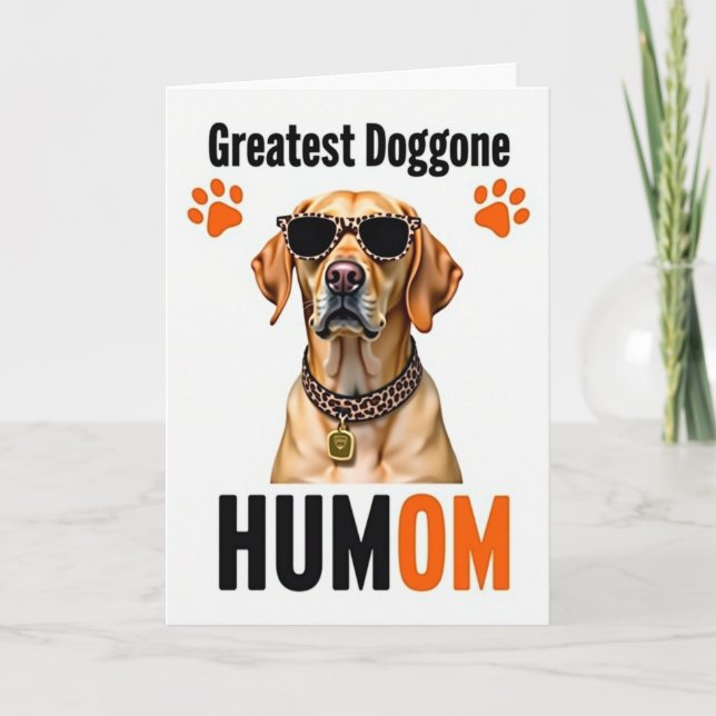 Fläckigt Mönster Humom-kort Kort (Framsida)