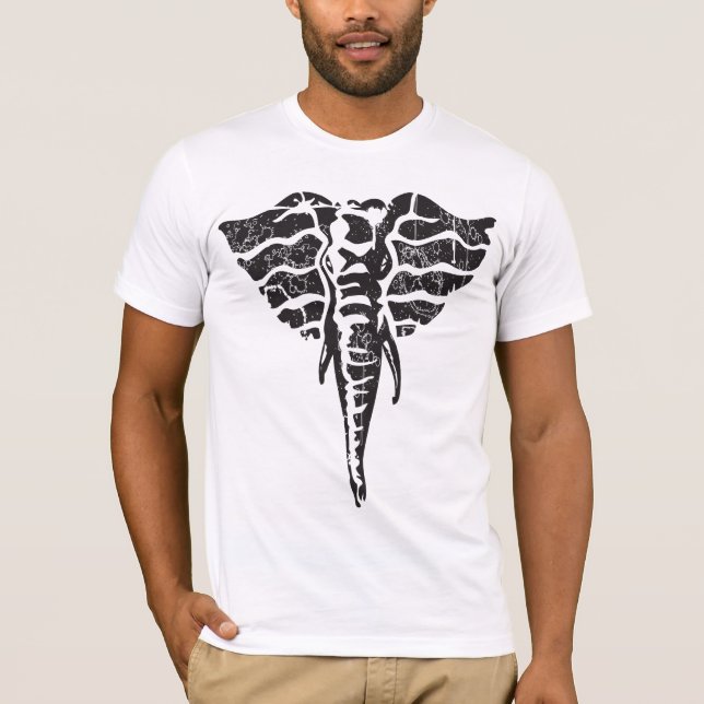 Fläckt elefant tee (Framsida)