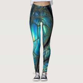 Fläckt glas leggings