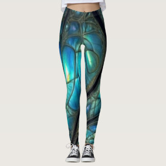 Fläckt glas leggings
