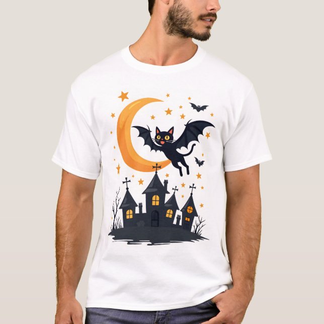 Fladder-Katt Flygpatrull T Shirt (Framsida)
