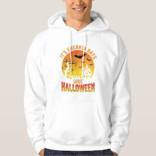 Fladdermöss älskar Halloween-spökborgsdesign_ Hoodie