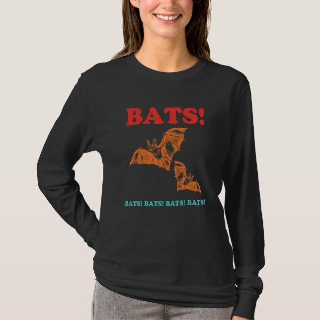 Fladdermöss! Fladdermöss! Fladdermöss! Fladdermöss T Shirt (Framsida)