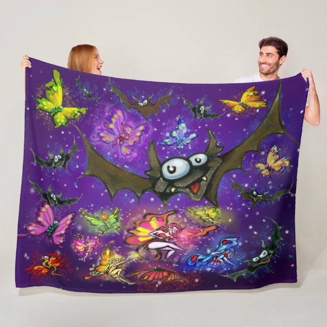 Fladdermöss Fleecefilt (På plats)