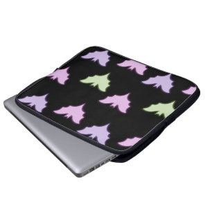 Fladdermöss för färgad Neon Rosa Lila Grönt Hallo Laptop Fodral