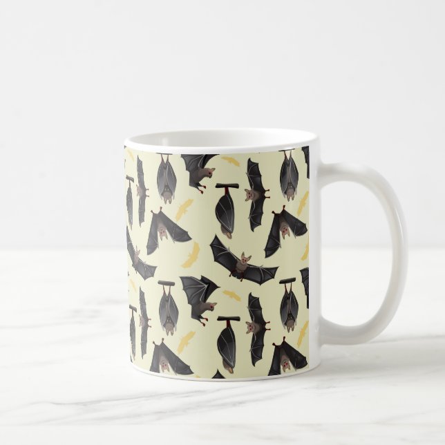 fladdermöss för gult kaffemugg (Höger)