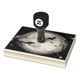 Fladdermöss från Måne på Halloween Stämpel