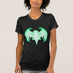 Fladdermöss gröna Inv de MUSEUMZazzle gåvorna T-shirt