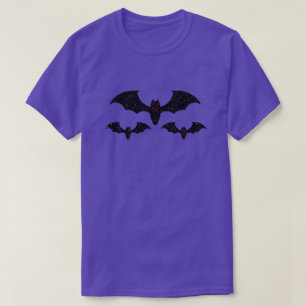 Fladdermöss Halloween Glitter T-Shirt