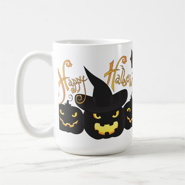Fladdermöss Halloween Kaffemugg (Vänster)