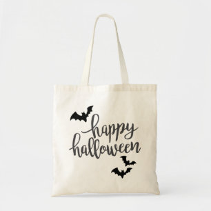 Fladdermöss happy halloween tygkasse