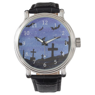 Fladdermöss i Graveyard Watch Armbandsur