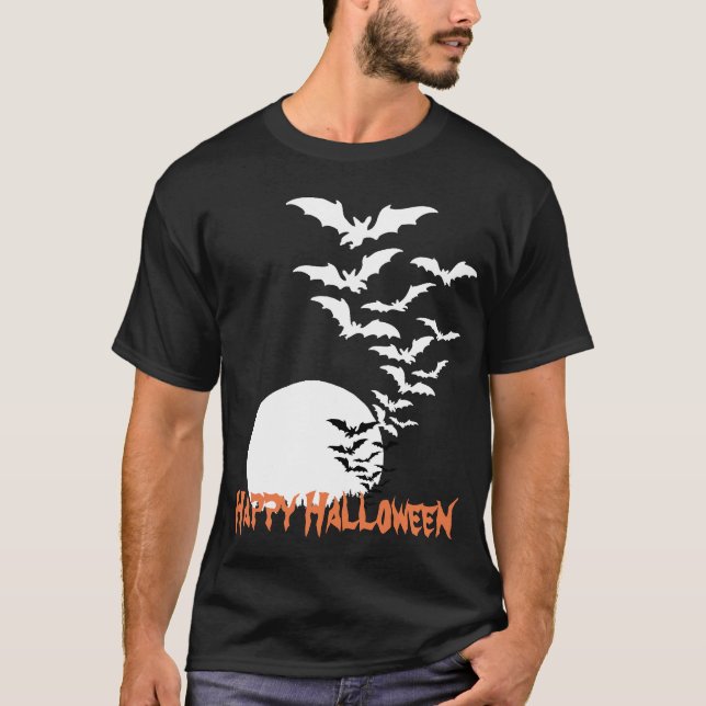 Fladdermöss i moonlight T Shirt (Framsida)