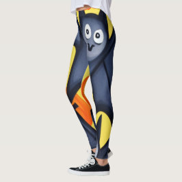 Fladdermöss och pumpor leggings