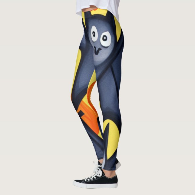 Fladdermöss och pumpor leggings (Vänster)
