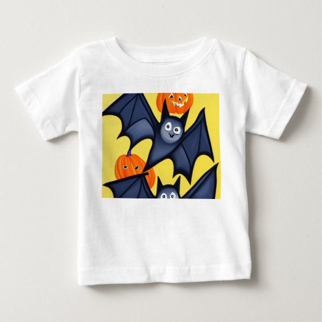 Fladdermöss och pumpor t shirt (Framsida)
