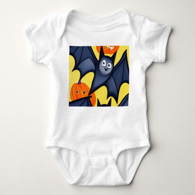 Fladdermöss och pumpor t shirt (Framsida)