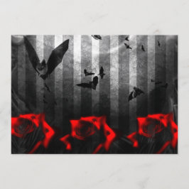 Fladdermöss och Ro Goth-inbjudan Inbjudningar