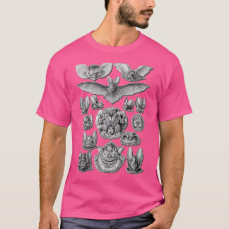Fladdermöss Scientific Illustration Teckning Biolo T Shirt