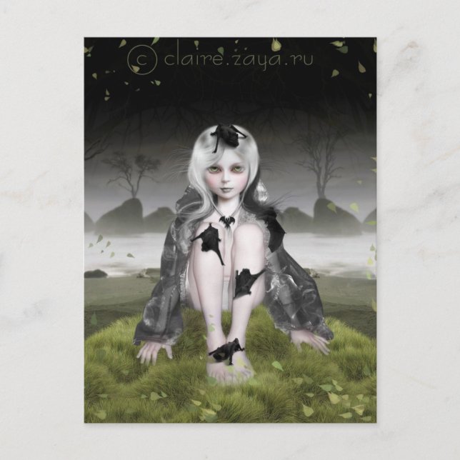 Fladdermöss Vykort (Framsida)