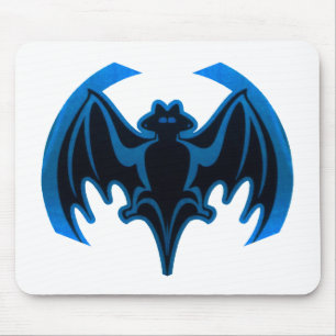 Fladdermössblått de MUSEUMZazzle gåvorna Musmatta