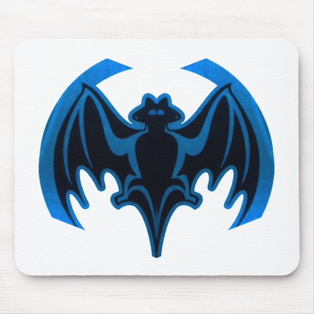 Fladdermössblått de MUSEUMZazzle gåvorna Musmatta (Framsidan)