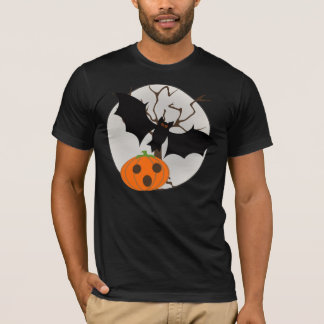 Fladdermössflyg med fullmånen t-shirt