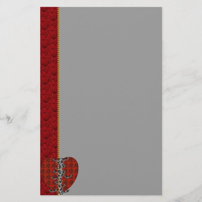Fladdermösshjärta Brevpapper (Framsida)