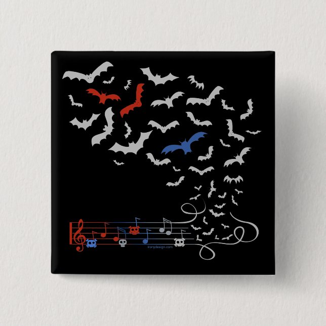 Fladdermössmusikdesign 2 knapp (Framsida)