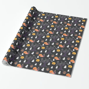 Fladdermössspökenjack o lantern Halloween Presentpapper