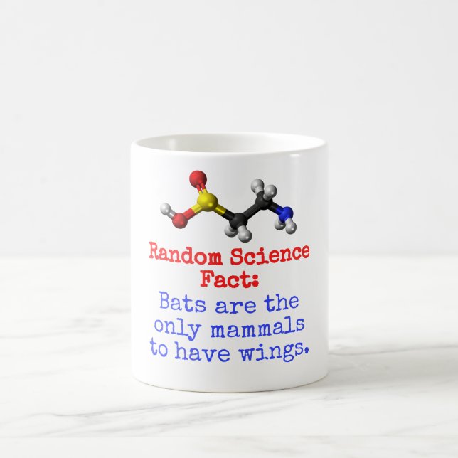 Fladdermus är det enda däggdjuret - vetenskapliga  kaffemugg (Center)