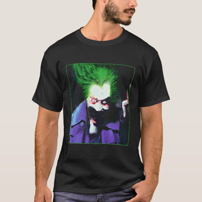 Fladdermus Arkham Asylum Joker T Shirt (Framsida)