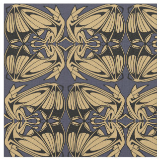 Fladdermus Art nouveau Mönster Tyg