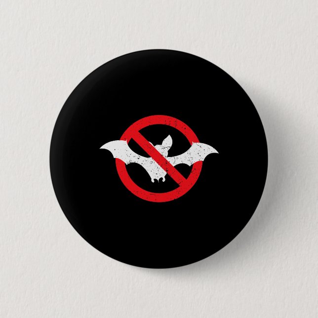 Fladdermus Ban Halloween Vampire Spooky Knapp (Framsida)