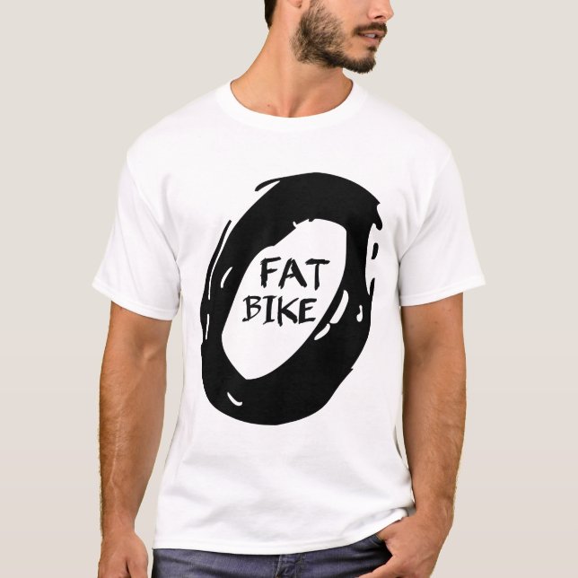 Fladdermus Bike Wheel Tee Shirt (Framsida)