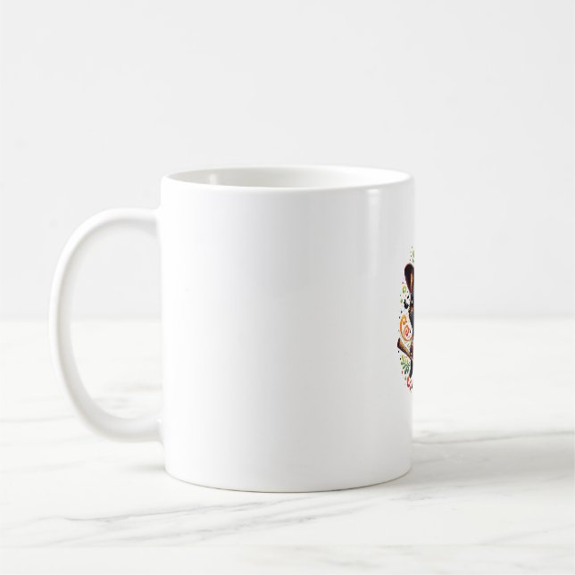 Fladdermus Black Cat Witch Hat Trollspö Pumpkin Cu Kaffemugg (Vänster)