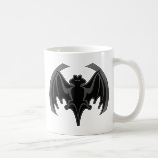 Fladdermus Black Inv. MUSEUM Zazzle-gåvor Kaffemugg (Höger)