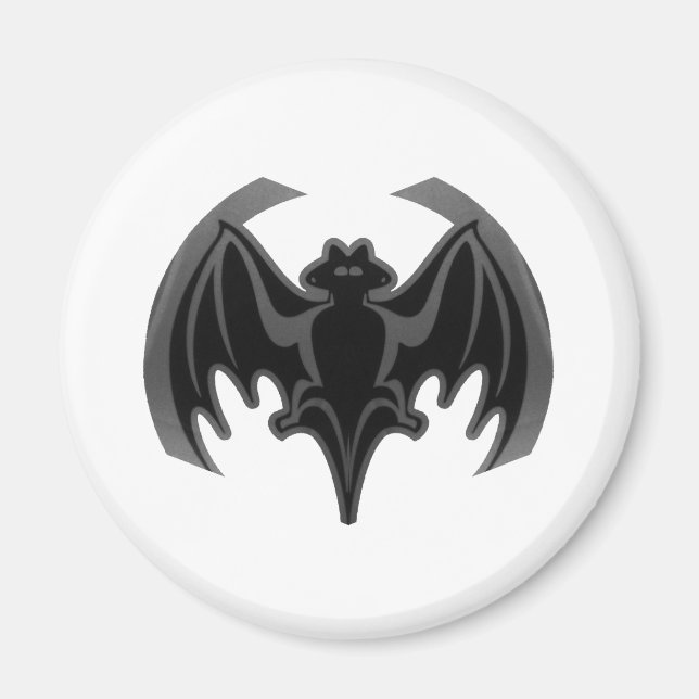 Fladdermus Black Inv. MUSEUM Zazzle-gåvor Magnet (Framsidan)