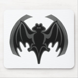 Fladdermus Black Inv. MUSEUM Zazzle-gåvor Musmatta