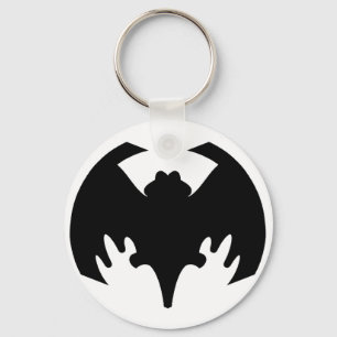 Fladdermus Black the MUSEUM Zazzle Gifts Nyckelring
