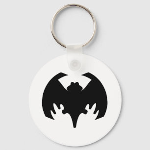Fladdermus Black the MUSEUM Zazzle Gifts Nyckelring