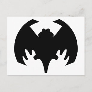Fladdermus Black the MUSEUM Zazzle Gifts Vykort